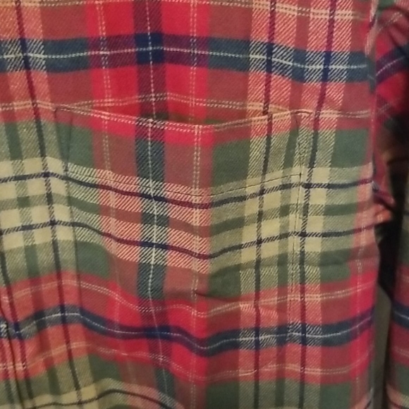 NWT Club Room Mens Olive Plaid Flannel Shirt M - Picture 4 of 10